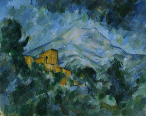 Art Prints of Mont Saint Victorie and Chateau Noir by Paul Cezanne