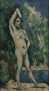Art Prints of Standing Baigneuse Man or Bather by Paul Cezanne