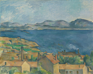 Art Prints of The Bay of Marseille seen from L'Estaque by Paul Cezanne