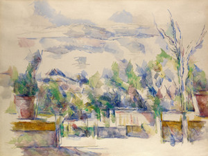 Art Prints of The Terrace at the Garden at Les Lauves by Paul Cezanne