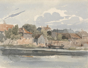 Art Prints of View of the Thames at Kingston by Peter De Wint