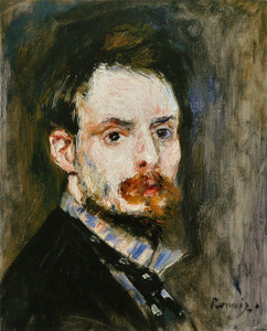 Art Prints of Self Portrait, 1875 by Pierre-Auguste Renoir