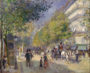 Art Prints of The Grands Boulevards by Pierre-Auguste Renoir