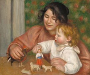 Art Prints of Child with Toys Gabrielle and Jean by Pierre-Auguste Renoir