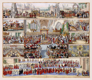 Art Prints of Coronation of William III, 1689 (3103) by R. Hooghe