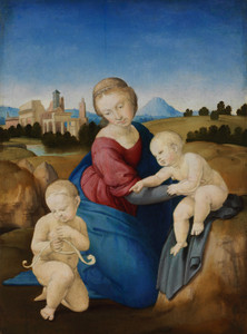Art Prints of Madonna and Child with the Infant Saint John by Raphael Santi