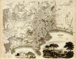 Art Prints of Naples, 1835 (089019), Great Britain Map, and George Arnald