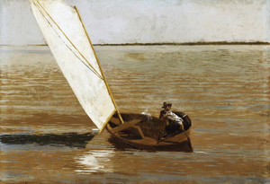 Art Prints of Sailing by Thomas Eakins
