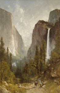 Art Prints of Bridal Veil Falls, Yosemite Valley by Thomas Hill