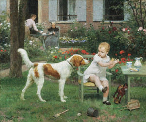 Art Prints of Baby's Snacktime by Victor Gabriel Gilbert