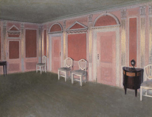 Art Prints of Interior in Louis Seize Style by Vilhelm Hammershoi