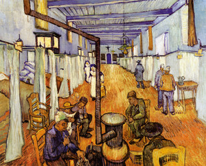 Art Prints of The Ward in the Hospital at Arles by Vincent Van Gogh