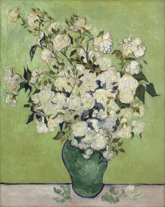Art Prints of Vase of Roses, 1890 by Vincent Van Gogh