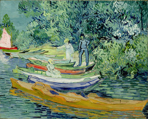 Art Prints of Bank of the Oise at Auvers by Vincent Van Gogh