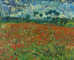 Art Prints of Poppy Field by Vincent Van Gogh