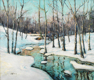 Art Prints of Blue Mountain Brook by Walter Baum
