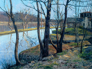 Art Prints of The Delaware River Canal by Walter Baum