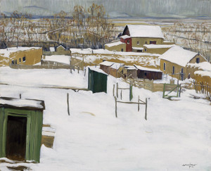 Art Prints of Taos in the Snow by Walter Ufer