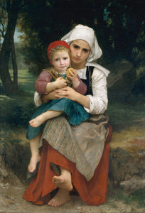 Art Prints of Breton Brother and Sister by William Bouguereau