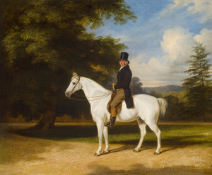 Art Prints of A Country Squire on His Grey Hunter by William Barraud