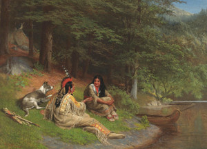 Art Prints of Indian Idyl by William Holbrook Beard