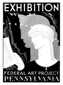 Art Prints of Exhibition, WPA Federal Art Project, Pennsylvania (399105), WPA Poster