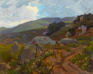 Art Prints of Mountain Path by Elmer Wachtel