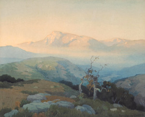 Art Prints of Landscape with Mountains by Elmer Wachtel