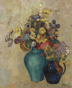 Prints and cards of Two Vases of Flowers by Odilon Redon