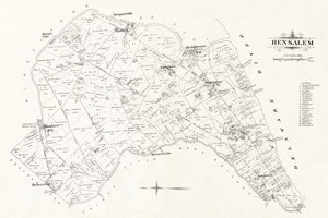 Art Prints of Bucks County Map Bensalem, Bucks County Vintage Map