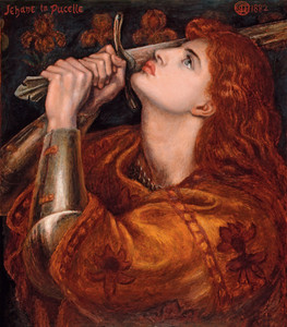 Art prints of Joan of Arc by Dante Gabriel Rossetti