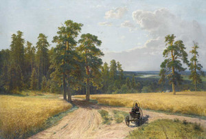 Art prints of At the Edge of the Pine Forest by Ivan Shishkin