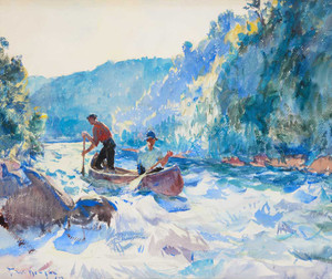 Giclee prints of Down the Rapids by Frank Weston Benson