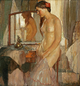 Art Prints of Standing Nude by Richard Edward Miller