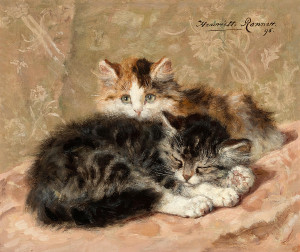 Art Prints of On the Watch by Henriette Ronner Knip