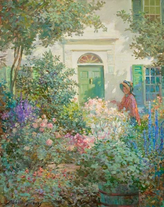 Art Prints of New England Doorway by Abbott Fuller Graves