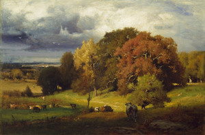 Art Prints of Autumn Oaks by George Inness