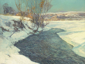 Art Prints of First Spring Thaw on the Delaware by Edward Redfield