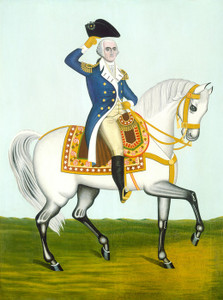 Art Prints of George Washington on a White Charger by 19th Century American Artist