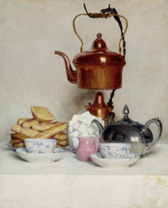 Art Prints of Tea Service by Albert Anker