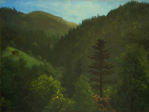 Art Prints of Wooded Landscape by Albert Bierstadt