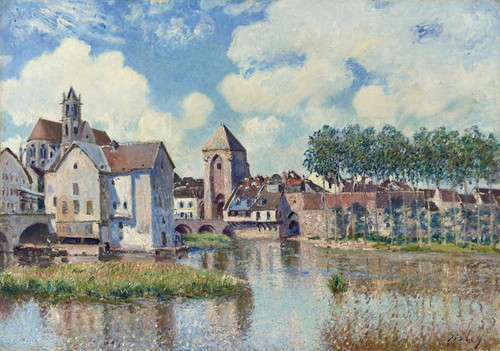 Art Prints of Moret sur Loing by Alfred Sisley