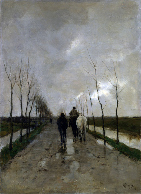 Art Prints of A Dutch Road by Anton Mauve