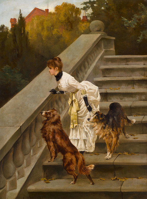 Art Prints of Waiting for Master by Arthur Wardle