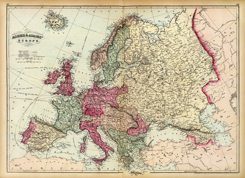 Art Prints of Europe, 1874 (0041043) by Asher and Adams