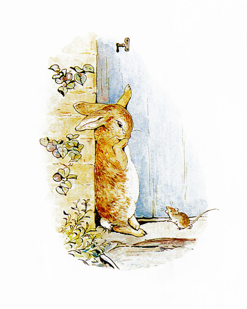 Art Prints of Peter Cries at the Door by Beatrix Potter