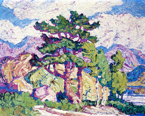 Art Prints of Aspens and Pines, Estes Park by Birger Sandzen