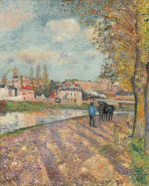 Art Prints of Pathway by the Lock by Camille Pissarro