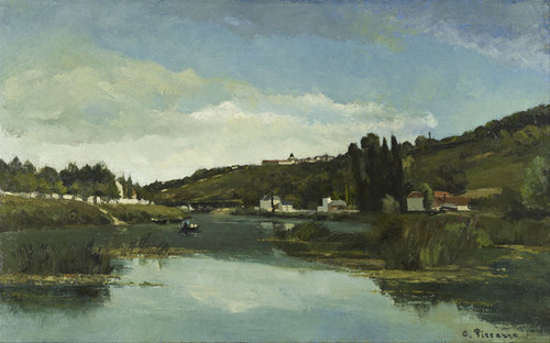 Art Prints of The Marne at Chennevieres by Camille Pissarro