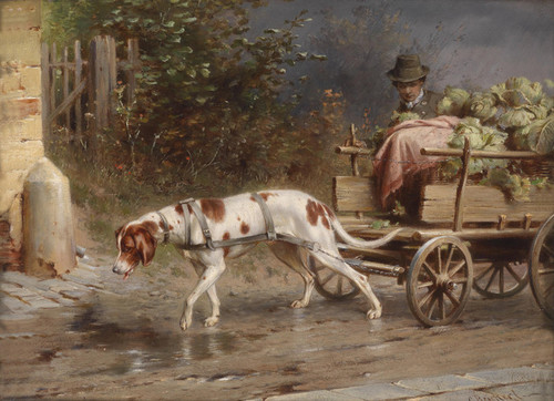 Art Prints of On the Way to Market by Carl Reichert